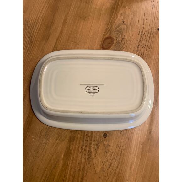 Noritake Stoneware Raindance Rectangular 14” Baking/Serving Dish Casserole Pan - Picture 6 of 7